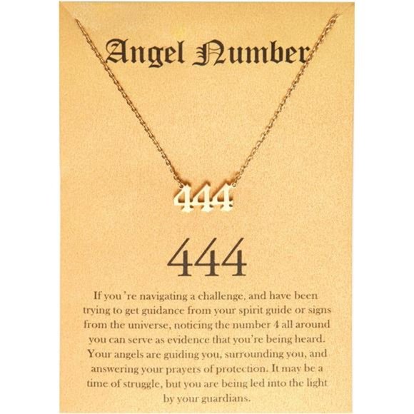HIJONES Women Angel Number Choker Necklace Numerology Jewelry for Women